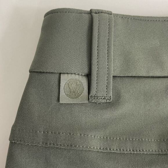 Lululemon ABC Classic Fit 5 Pocket Pant Warpstreme Mens 31 Olive Green Business - Picture 4 of 10
